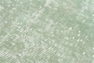 GERÇEK EL DOKUMA PUDRA YEŞİL RENGİ ÇİÇEKLİ DESEN YOLLUK HALISI