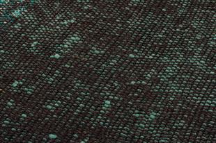 GERÇEK EL DOKUMA SİYAH RENGİ DESENSİZ KEÇİ YÜN KİLİM