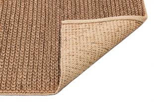 CHOTİ BROWN El Dokuma Naturel Jüt Hasır Halı 