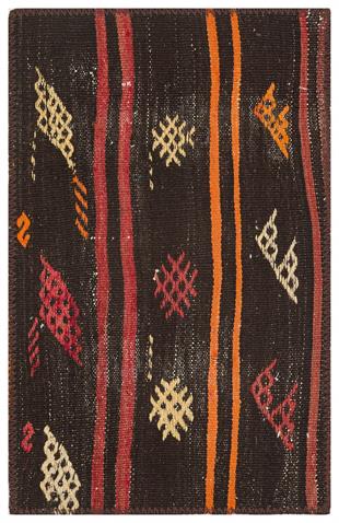 Renkli Çiçekli El Dokuma Kilim Paspas