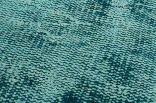 GENELEKSEL DOĞAL EL DOKUMA KOYU TURKUAZ RENGİ VİNTAGE PASPASP