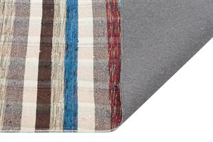 GERÇEK EL DOKUMA ÇOK RENKLİ ANADOLU ETNİK KİLİMİ