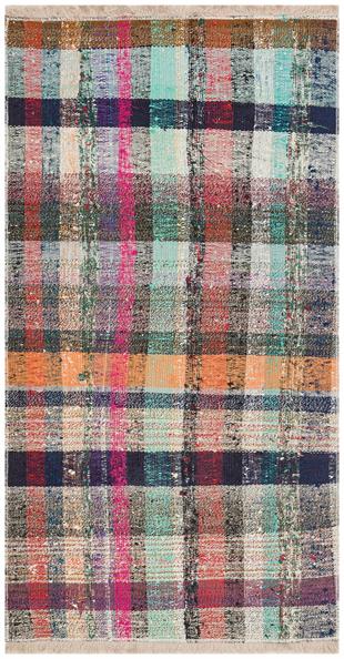 Karışık Rengi El Dokuma Çaput Pala Yün Kilim