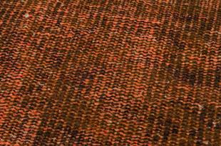 KAHVE BAKİR RENGİ EL DOKUMA VİNTAGE HALI PASPAS