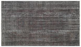 GENELEKSEL EL DOKUMA ANTRASİT RENGİ ESKİME VİNTAGE SALON HALISI