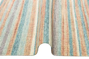 ASOS BLUE JÜT HASIR GÖRÜNÜMLÜ HAV TOZ VERMEZ ÇİFT TARAFLI YIKANABİLİR KİLİM