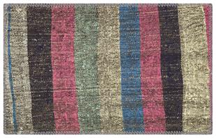 EL YAPIMI ÇOK RENKLİ KEÇİ KILI YÜNLÜ KİLİM PASPAS