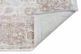 CREAM VİZON XW Yumuşak İpeksi Tuşeli Yüksek Alçak Oymalı Modern İnce Makine Halısı