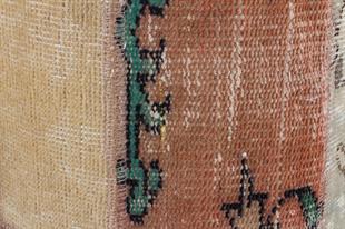 DOĞAL EL DOKUMA ANADOLU KİLİM PATCHWORK PUF