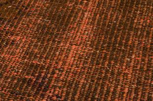 KAHVE BAKİR RENGİ EL DOKUMA VİNTAGE HALI PASPAS