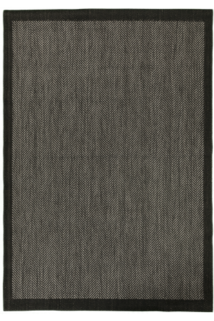  KOLAY TEMİZLENEN SİYAH BORDÜRLÜ ANTRASİT RENGİ HAV TOZ VERMEZ KAYMAZ TABANLI ŞIK JÜT SİSAL KİLİM