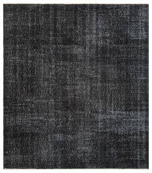 GERÇEK EL DOKUMA SİYAH RENGİ İSPARTA VİNTAGE HALISI