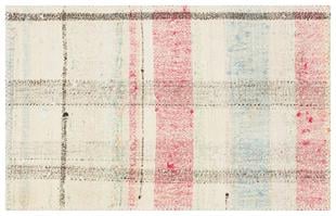 GELENEKSEL EL DOKUMA BEYAZ  RENGİ ÇAPUT PALA KİLİM PASPAS