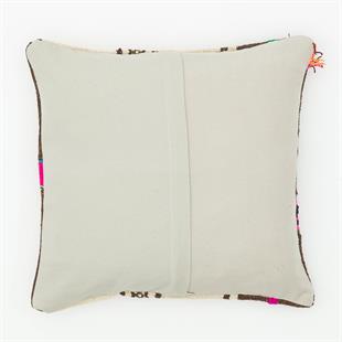 BEYAZ RENK KENDİR HALI ASTAR EL DOKUMA YASTIK KILIFI