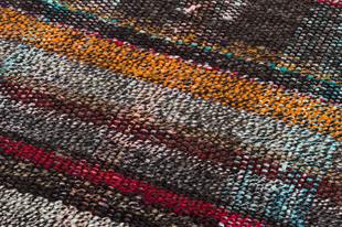 SARI MAVİ RENGİ ÇİZGİLİ ÇİÇEKLİ ÇAPUT PALA KİLİM PASPAS