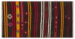 GERÇEK EL DOKUMA  RENKLİ KEÇİ KILI YÜN KİLİM