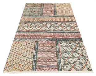 RUBY ANTRASİT YIKANABİLİR KOLAY KULLANIMLI MODERN VE GELENEKSEL DESENLERE SAHİP RENKLİ KİLİM