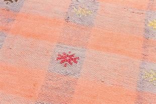 GELENEKSEL EL DOKUMA PUDRA RENGİ KENDİR KİLİM PASPAS