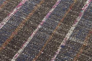 GERÇEK EL DOKUMA ÇOK RENKLİ DESEN KEÇİ KILI YÜN KİLİMİ