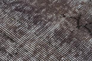 GERÇEK EL DOKUMA ANTRASİT RENGİ DESENSİZ YÜNLÜ VİNTAGE HALISI