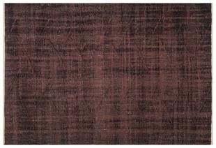 GERÇEK EL DOKUMA KOYU BAKİR RENGİ ESKİTME VİNTAGE HALISI