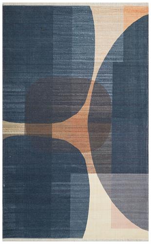 RUBY D MULTY YIKANABİLİR KOLAY KULLANIMLI MODERN VE GELENEKSEL DESENLERE SAHİP RENKLİ KİLİM