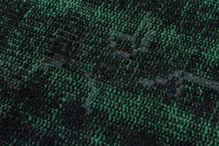 GERÇEK EL DOKUMA CAM YEŞİL RENGİ GÖBEKLİ VİNTAGE HALI