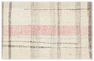 GERÇEK EL DOKUMA BEYAZ MERCAN RENGİ ÇAPUT PALA KİLİM PASPAS