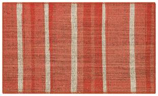 GERÇEK EL DOKUMA MERCAN RENGİ KİLİM PASPAS