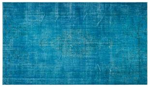 GERÇEK EL DOKUMA TURKUAZ RENGİ ESKİTME SALON HALISI