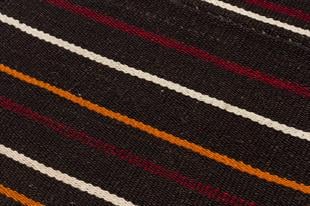 GERÇEK EL DOKUMA RENKLİ ÇİZGİLİ DESEN KİLİM PASPAS