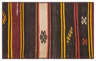 GEOMETRİK DESEN EL DOKUMA KİLİM PASPAS