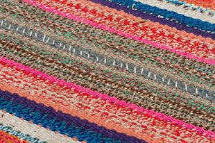 ÇOK RENKLİ EL DOKUMA ÇAPUT KİLİM PASPAS