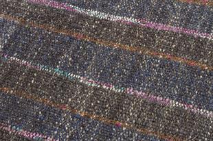 GELENEKSEL EL DOKUMA KAHVERENGİ KEÇİ KILI YÜNLÜ KİLİM PASPAS