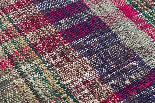 ÇOK RENKLİ EL DOKUMA KEÇİ KILI KİLİM PASPAS