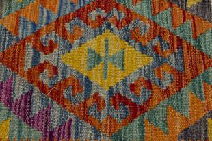 EL DOKUMA YÜNE YÜN OTANTİK DESEN AFGAN KİLİM 