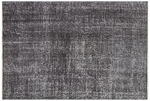 ANTRASİT GRİ RENGİ EL DOKUMA DOĞAL VİNTAGE HALISI