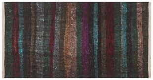  Koyu Rengi El Dokuma  Çaput Pala Yünlü Kilim