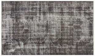 EŞSİZ EL DOKUMA GRI RENGİ ESKİTME VİNTAGE HALI