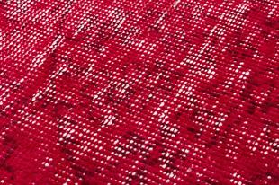 Geneleksel El Dokuma Kirmizi Rengi Çiçekli Desen Vintage Halısı