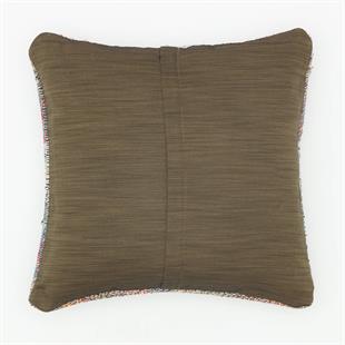 EL DÜĞÜMLÜ BEYAZ RENKLİ KENDİR KİLİMVİNTAGE YASTIK KILIFI