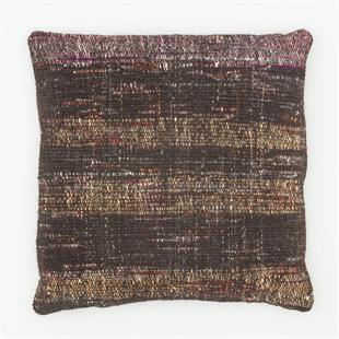 GERÇEK EL DOKUMA KAHVE TONLERİ ÇAPUT PALA KİLİM YASTIK KILIFI