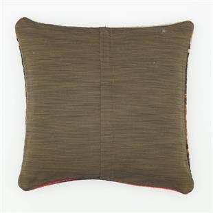 KAHVE TONLERİ EL DÜĞÜMLÜ ASTER YASTIK KILIFI