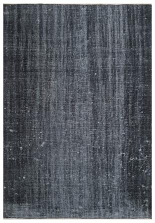 GERÇEK EL DOKUMA SİYAH RENGİ RETRO VİNTAGE HALISI