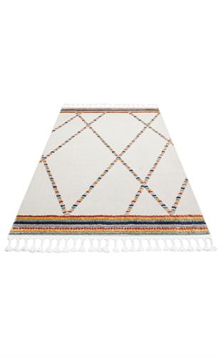 TERAZZO Hav Toz Vermez Yumuşak Dokulu Etnik Örgü Desenlere Sahip Modern İskindinav Halı