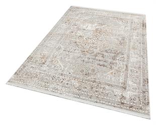 CREAM VİZON XW Yumuşak İpeksi Tuşeli Yüksek Alçak Oymalı Modern İnce Makine Halısı