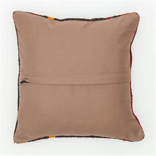 GENELEKSEL DOĞAL KREM KAHVERENGİ KENDİR KİLİM YASTIK KILIFI