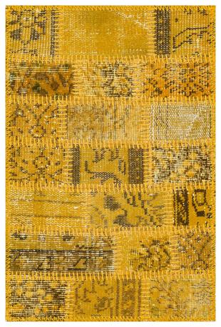 El Dokuma Sari Rengi Vintage Patchwork Paspas-50x80