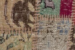 GERÇEK EL DOKUMA NATUREL RENGİ YÜNLÜ PUF -40X40