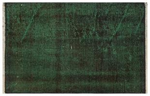 GERÇEK EL DOKUMA YEŞİL RENGİ VİNTAGE HALI PASPAS